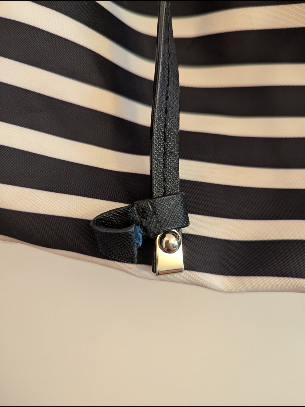 kate spade Black and White Striped Backpack - Picture 4 of 4